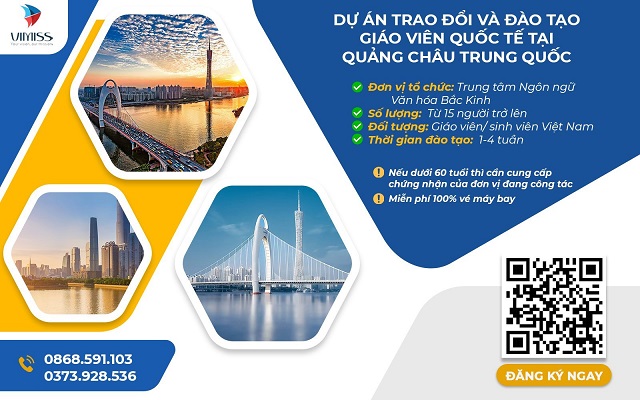 Dự án trao đổi và đào tạo giáo viên quốc tế tại Quảng Châu Trung Quốc