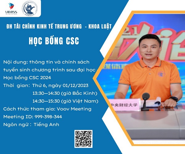 Buổi giao lưu về học bổng Đại học Tài chính kinh tế Trung Ương năm 2024